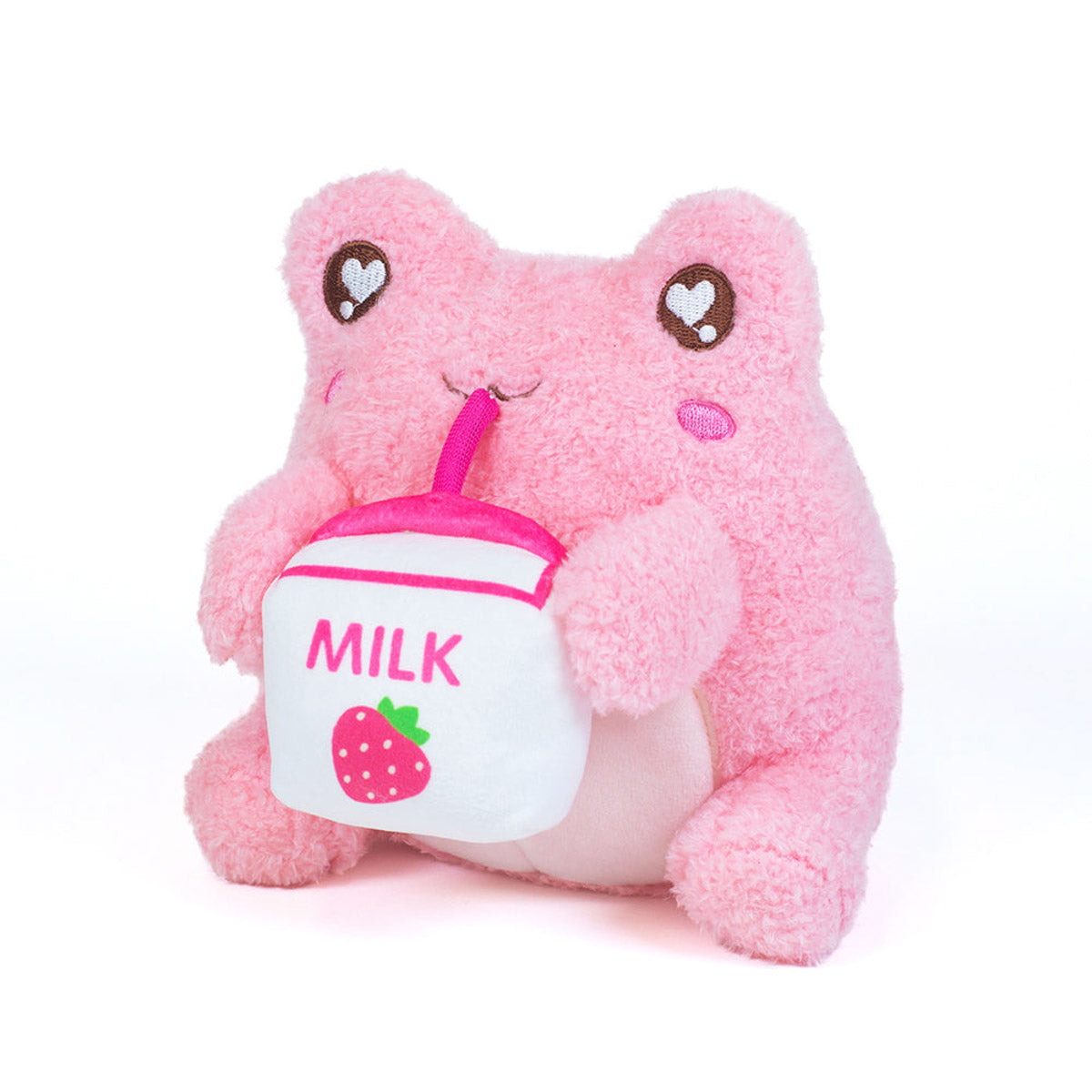 Strawberry Milk Sippin' Wawa Froggie by Cuddle Barn.