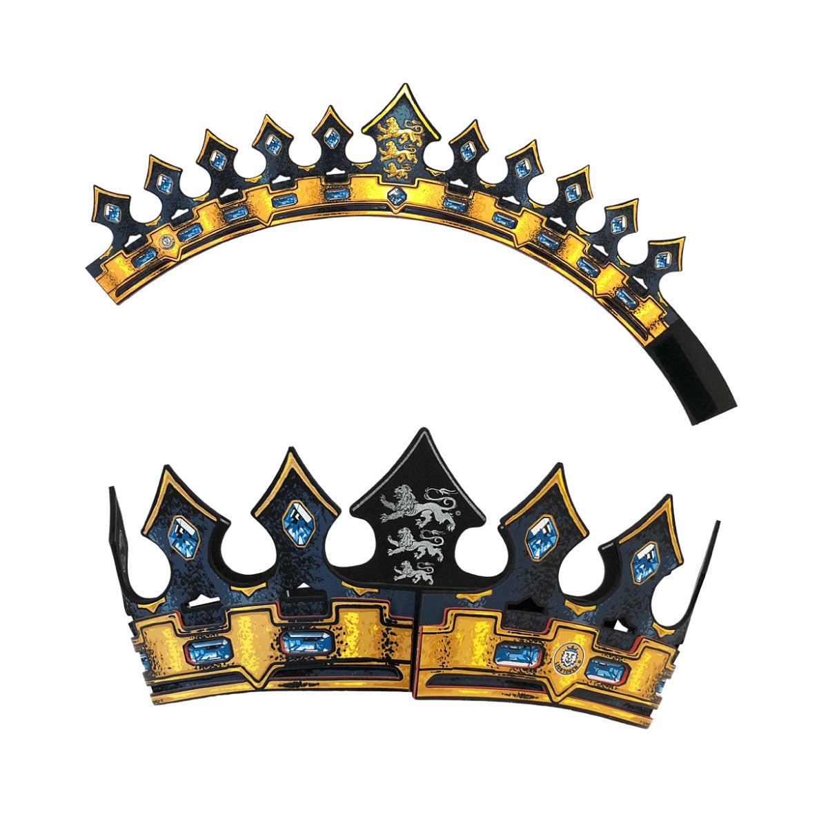 Liontouch Triple Lion King Crown - Black