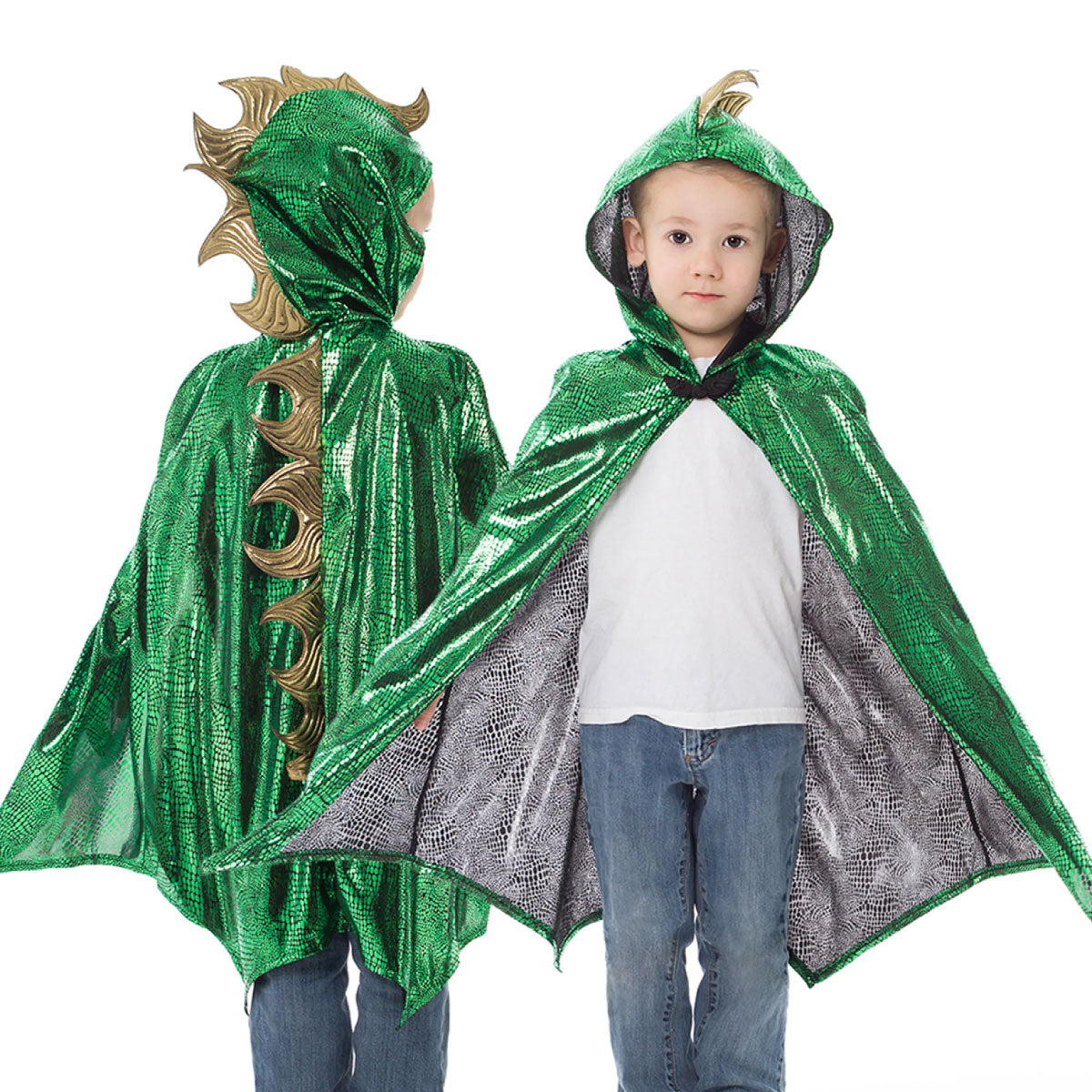 Little Adventures Dragon Cloak - Green