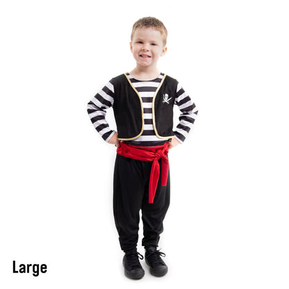 Little Adventures Pirate Outfit Shirt and Pants Set Size Large