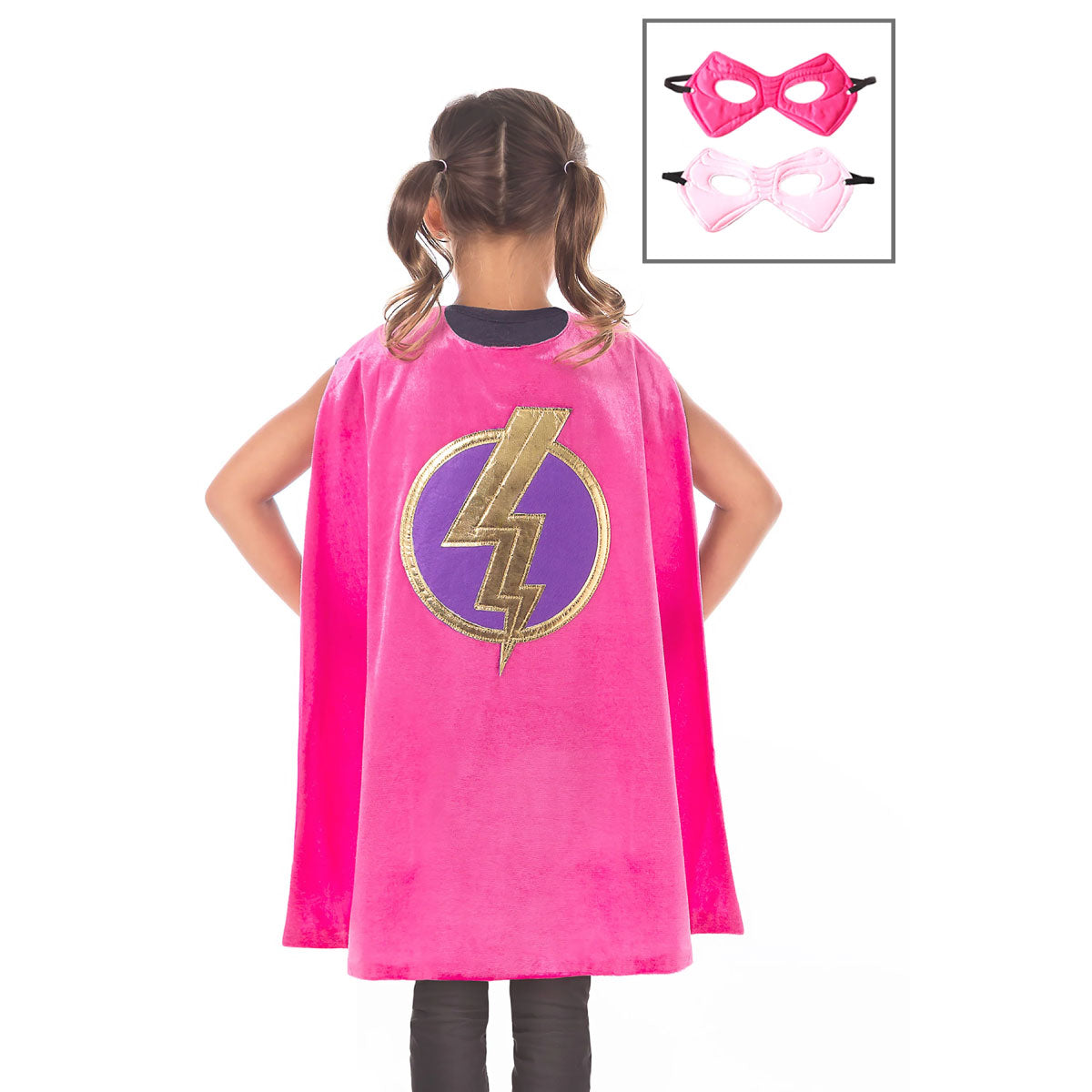 Little Adventures Pink Hero Cape and Mask Set