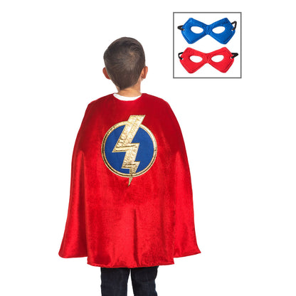 Little Adventures Red Hero Cape and Mask Set