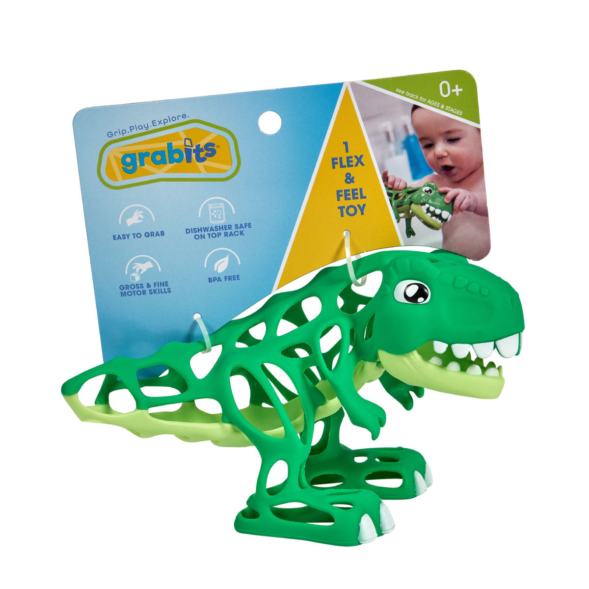 Rex Dinosaur Grabits Gripimals Baby Toy
