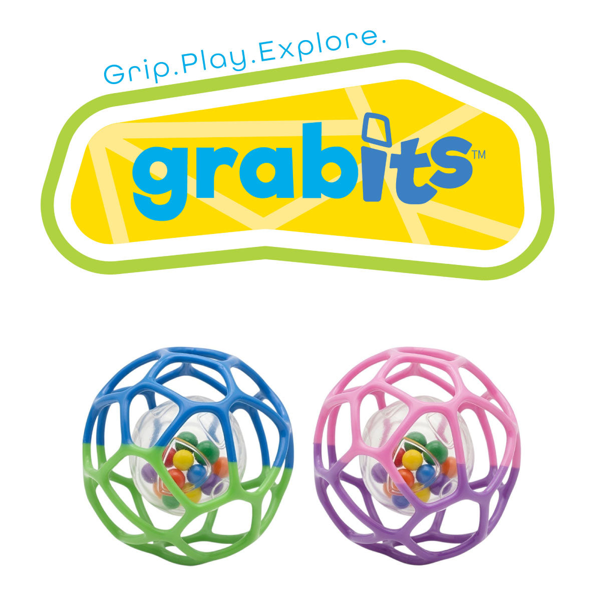 Little Kids Grabits Shake N Roll Rattle Balls