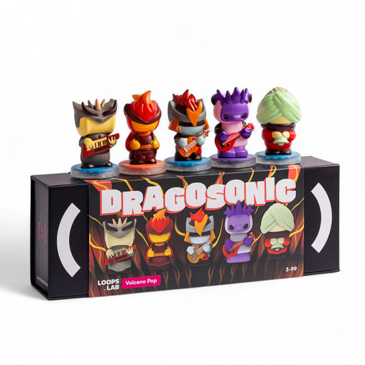 Loops Lab Band Curly Lines Neofunk 5 Figurines Set