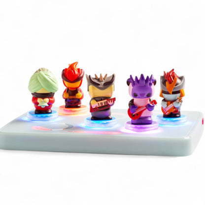 Loops Lab Band Curly Lines Neofunk 5 Figurines Set