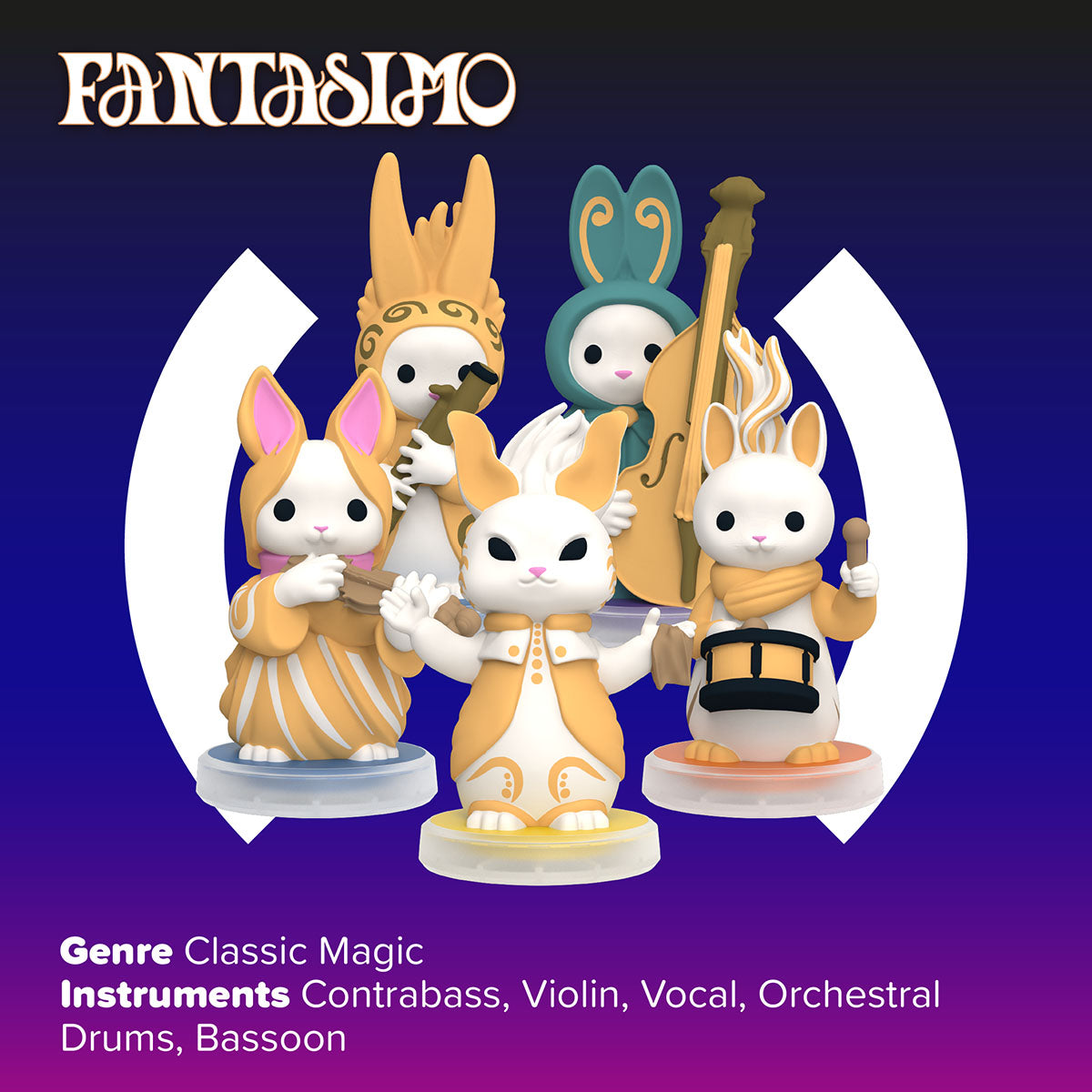 Loops Lab Band Fantasimo Classical 5 Figurines Set