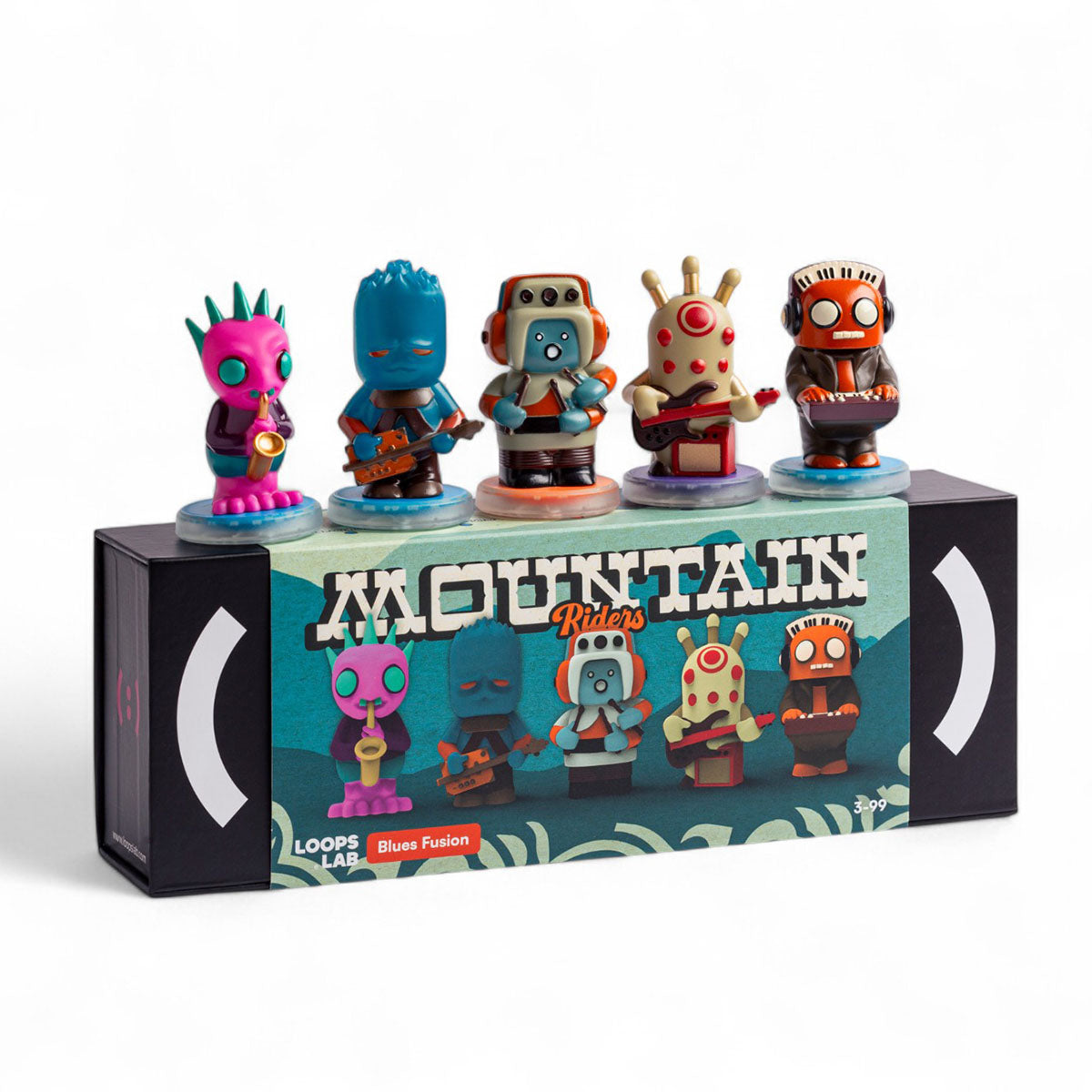 Loops Lab Band Mountain Riders Blues Fusion 5 Figurines Set