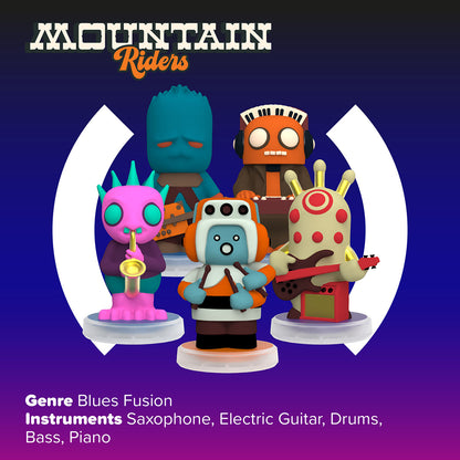 Loops Lab Band Mountain Riders Blues Fusion 5 Figurines Set