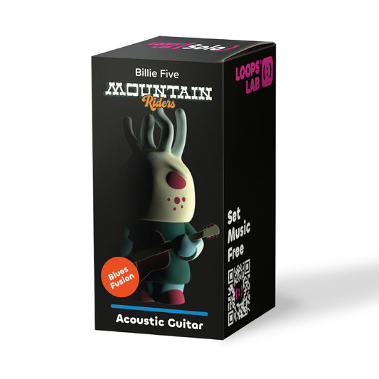 Loops Lab Solo Mountain Riders - Billie Five - Acoustic Guitar Single Figurine