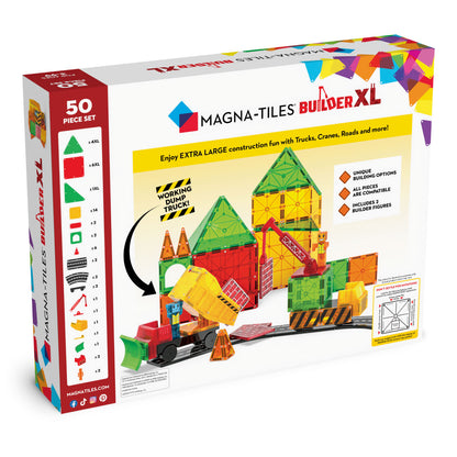 Magna-Tiles Builder XL 50-Piece Set with MicroMags