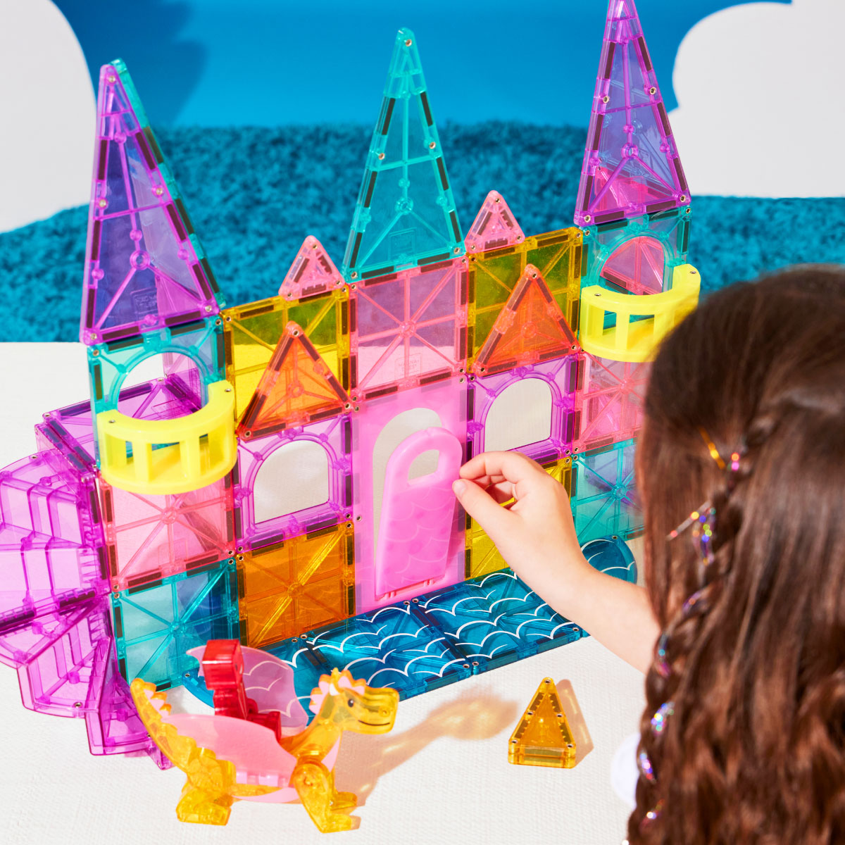 Magna-Tiles Castle DLX 48 Piece Set with MicroMags