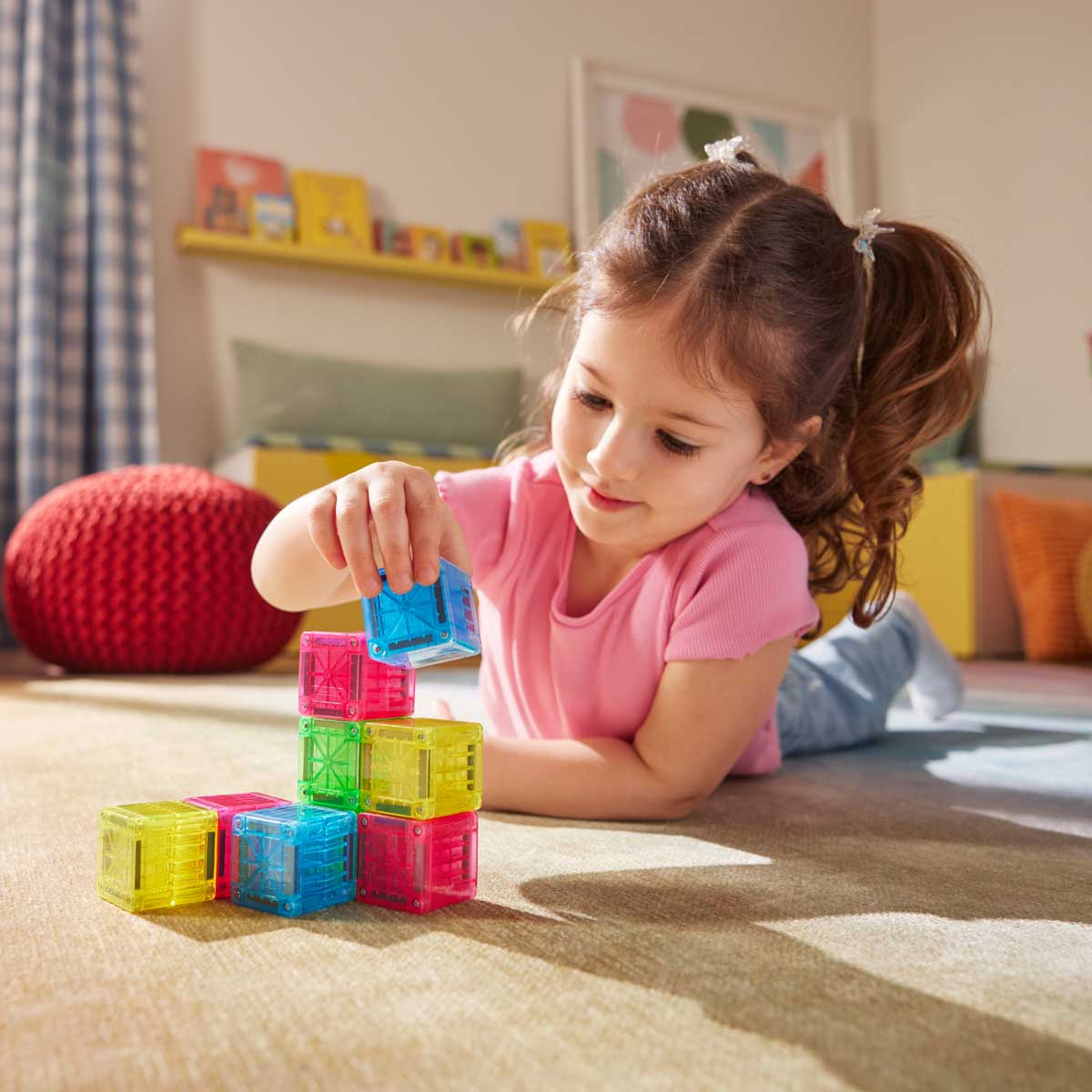 Magna-Tiles MAGNA-TILES microMAGS Cubes 9-Piece Set