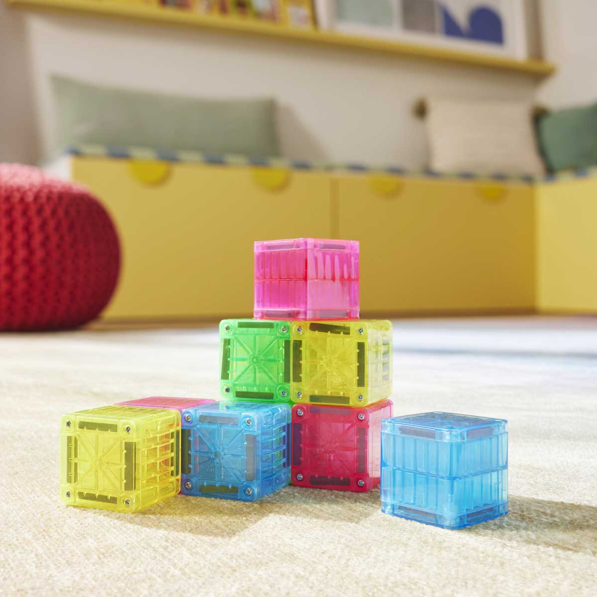 Magna-Tiles MAGNA-TILES microMAGS Cubes 9-Piece Set