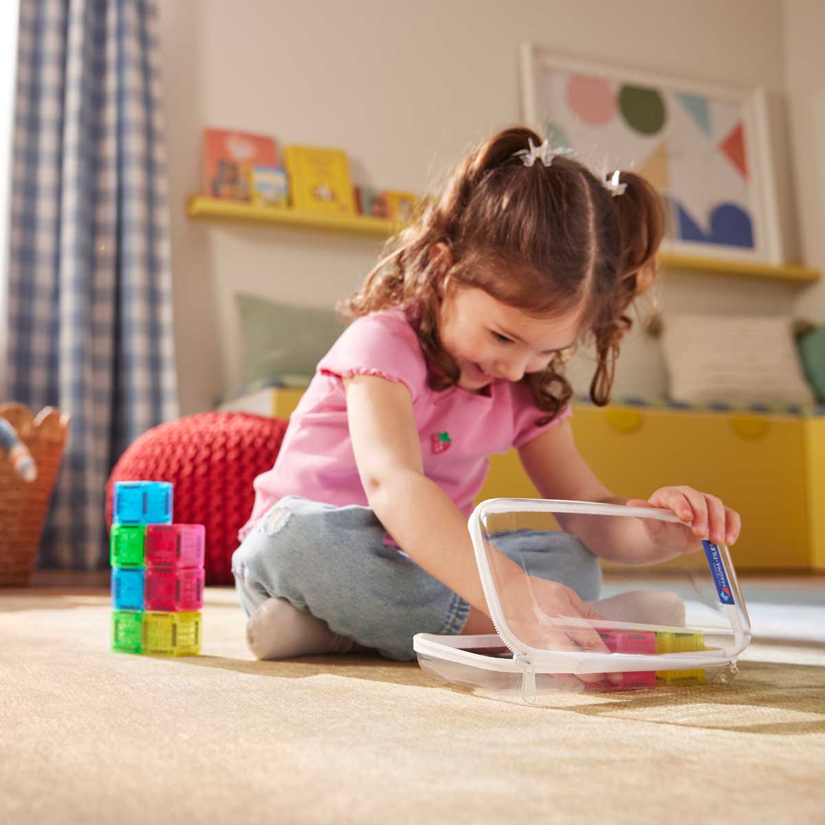 Magna-Tiles MAGNA-TILES microMAGS Cubes 9-Piece Set