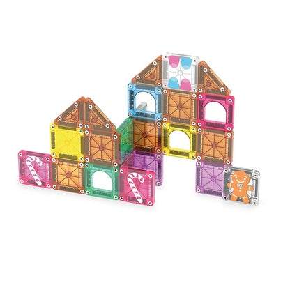 Magna-Tiles MAGNA-TILES microMAGS Gingerbread House Travel 24-Piece Set