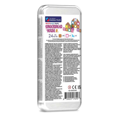 Magna-Tiles MAGNA-TILES microMAGS Gingerbread House Travel 24-Piece Set