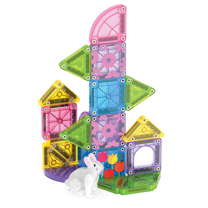 Magna-Tiles microMAGS Spring Garden 24 piece Travel Set