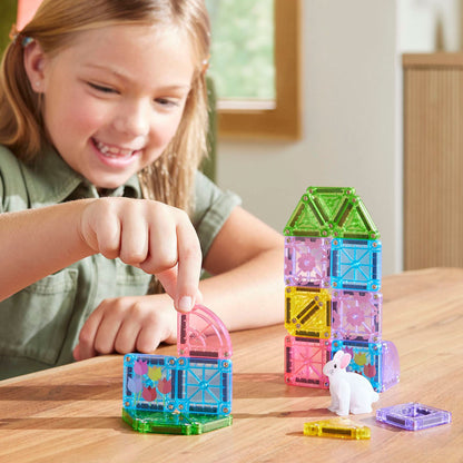 Magna-Tiles microMAGS Spring Garden 24 piece Travel Set