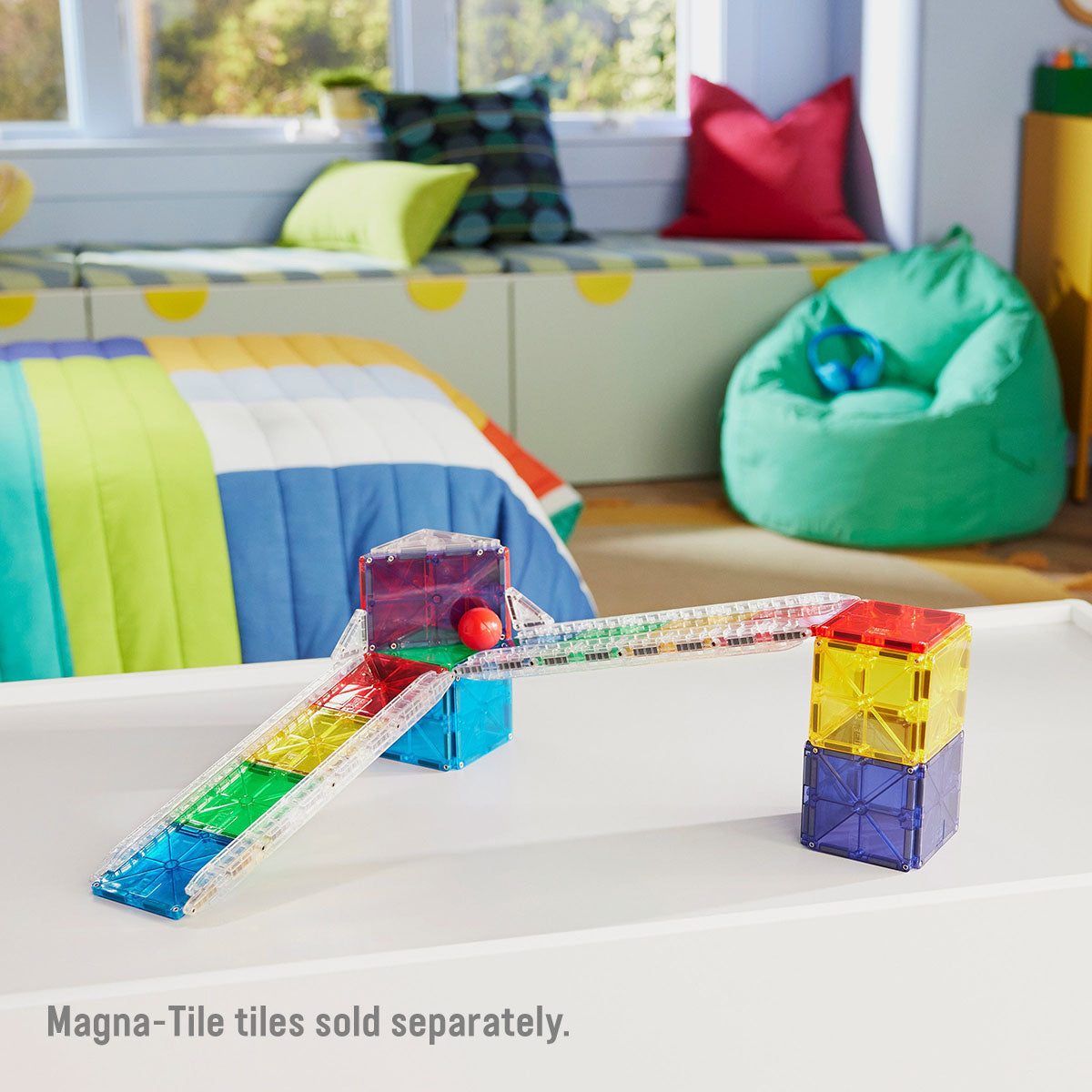 Magna-Tiles Rail Racers Rail  Expansion Pack - 8 pieces