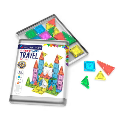 Magna-Tiles microMAGS - Travel Deluxe Set - 55 piece