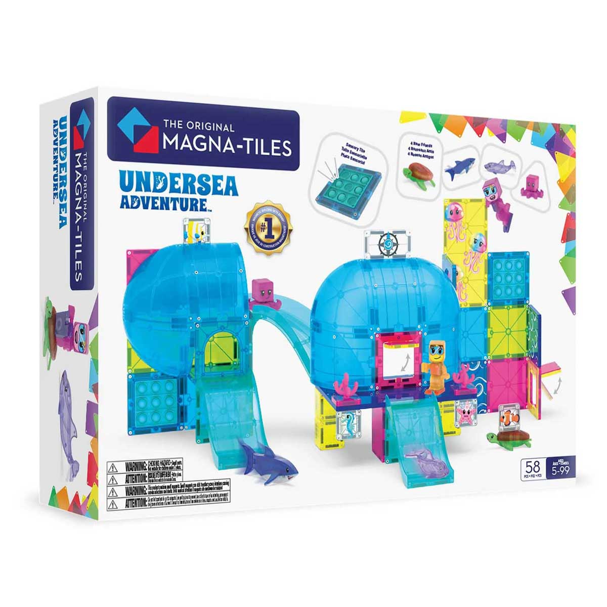 Magna-Tiles MAGNA-TILES Undersea Adventure 58-Piece Set