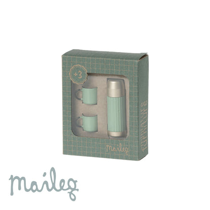 Maileg Mouse Thermos and Cups - Mint Green