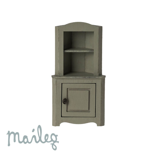 Maileg Mouse Corner Cabinet - Light Green