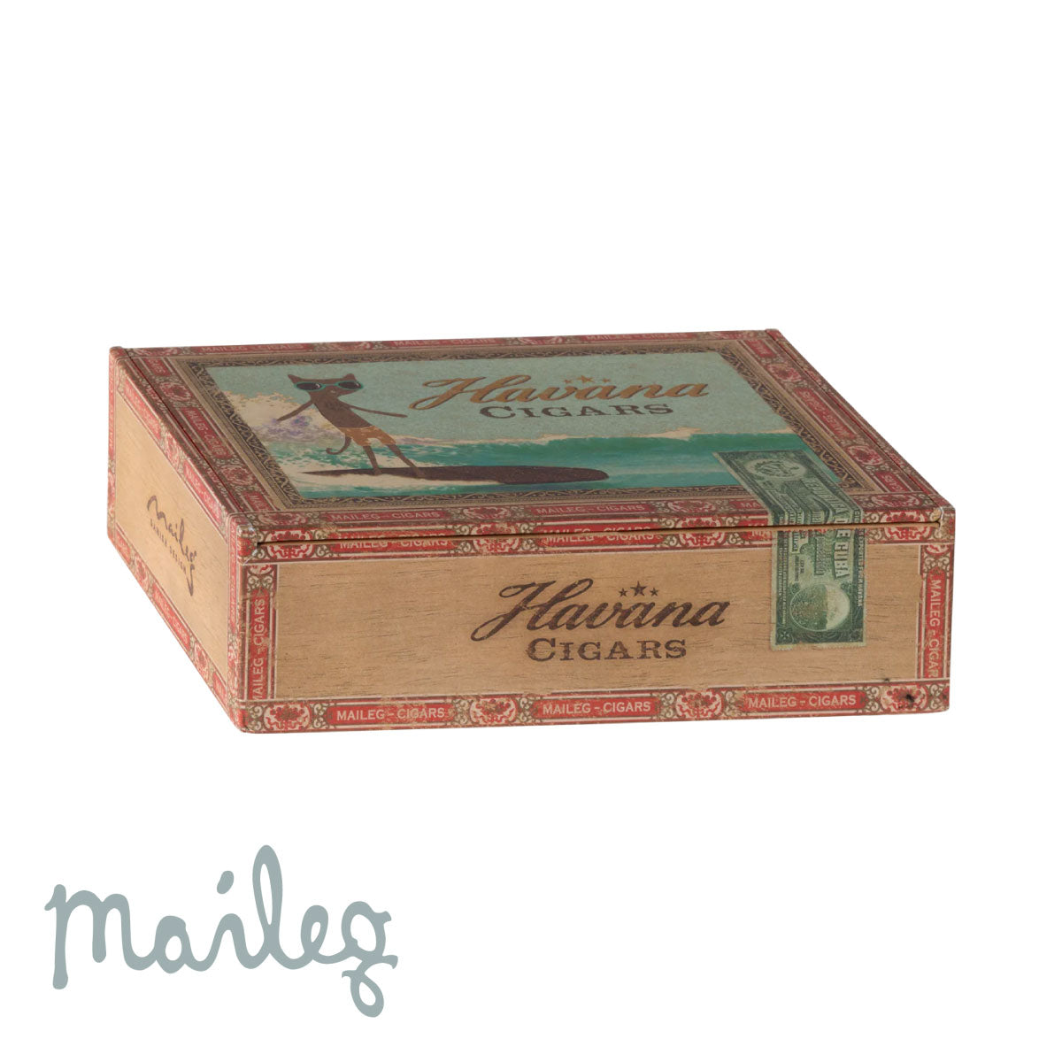 Maileg Mum & Dad Mice in Cigar Box