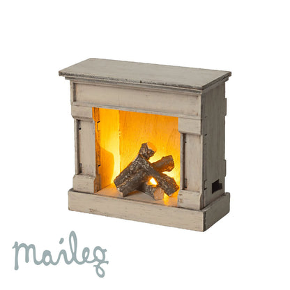 Maileg Mouse Fireplace - Off White