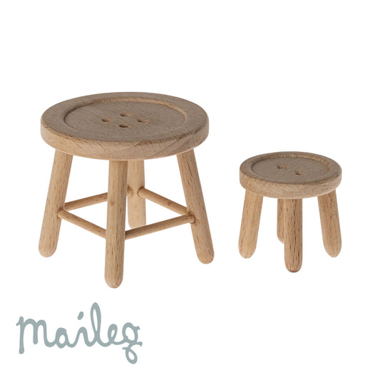 Maileg Mouse Table & Stool