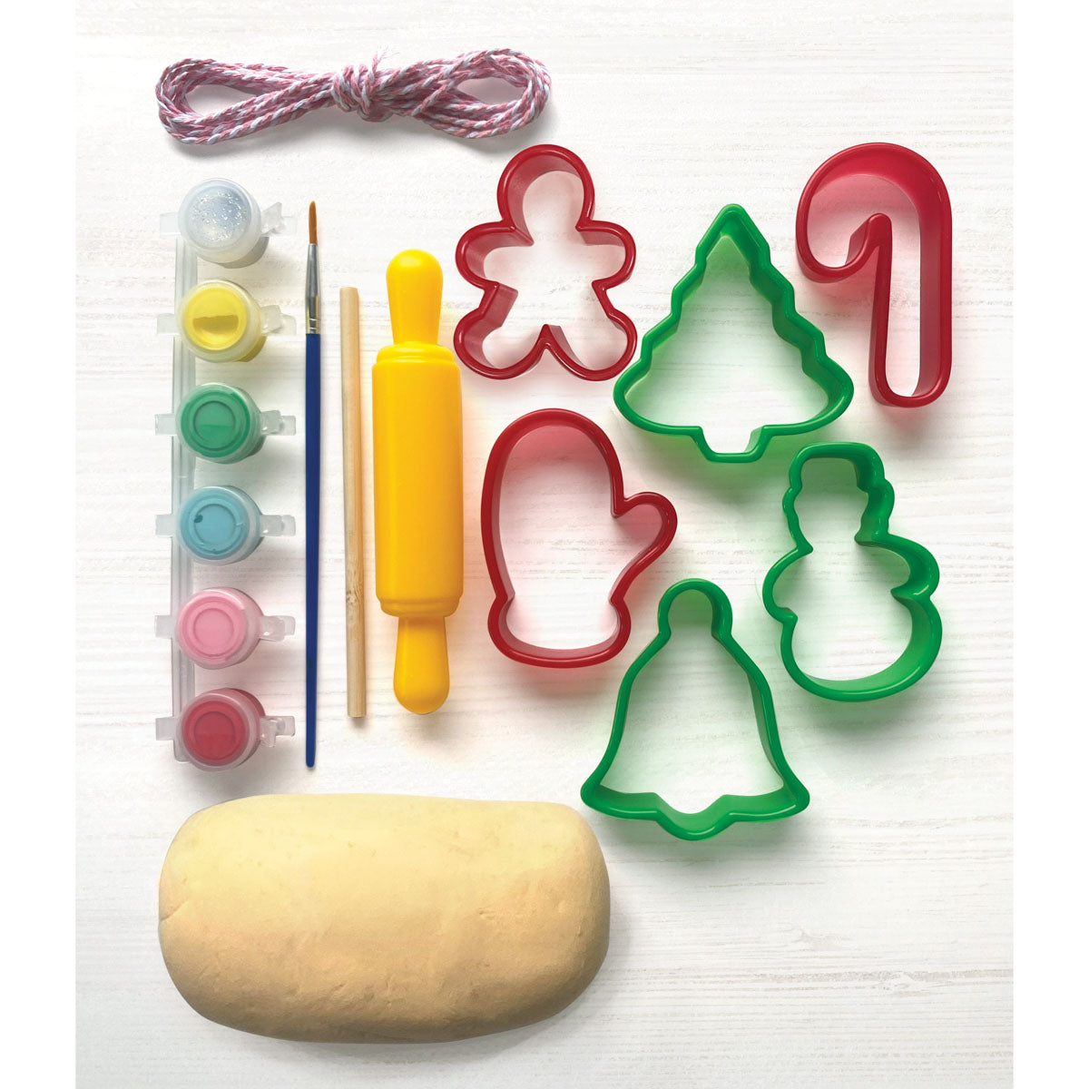 Make & Paint Clay Cookie Ornaments craft kit by Bright Stripes.