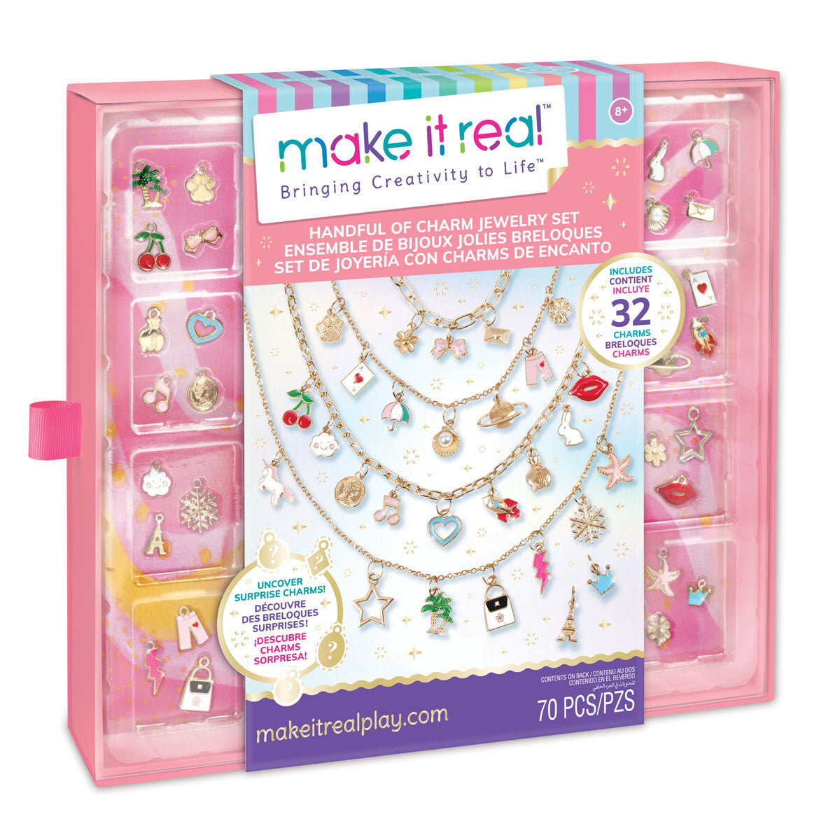 Make It Real Handful of Charm Necklace Jewelry Set