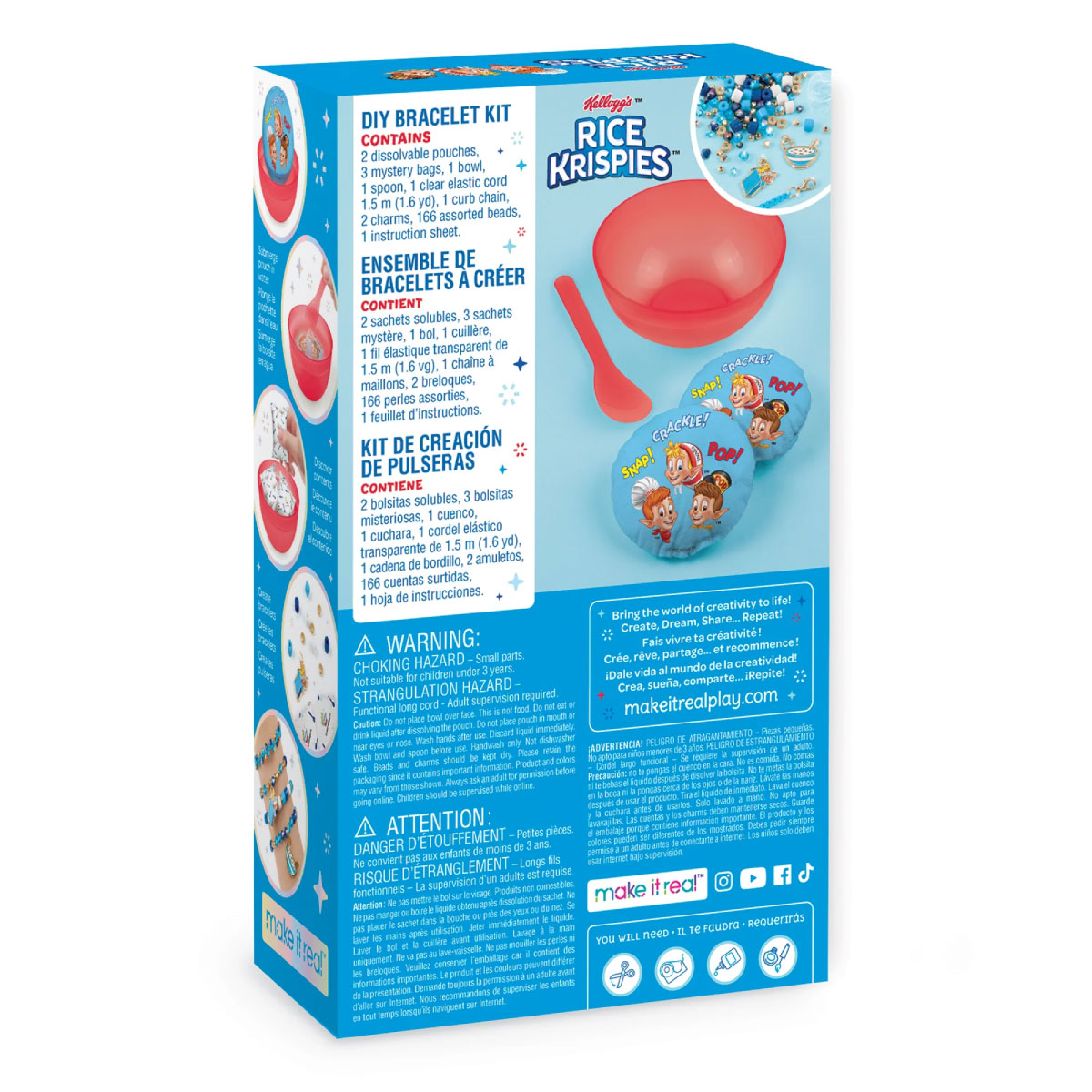 Cerealsly Cute Kelloggs Rice Krispies DIY Bracelets Kit from Make It Real