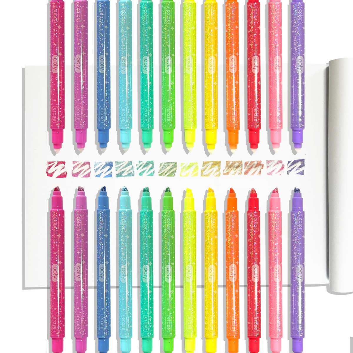Make No Mistake! Sparkle Glittery Erasable Markers from Ooly
