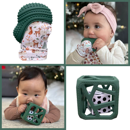 Munch Mitt Chew Cube Holiday Gift Set - Green