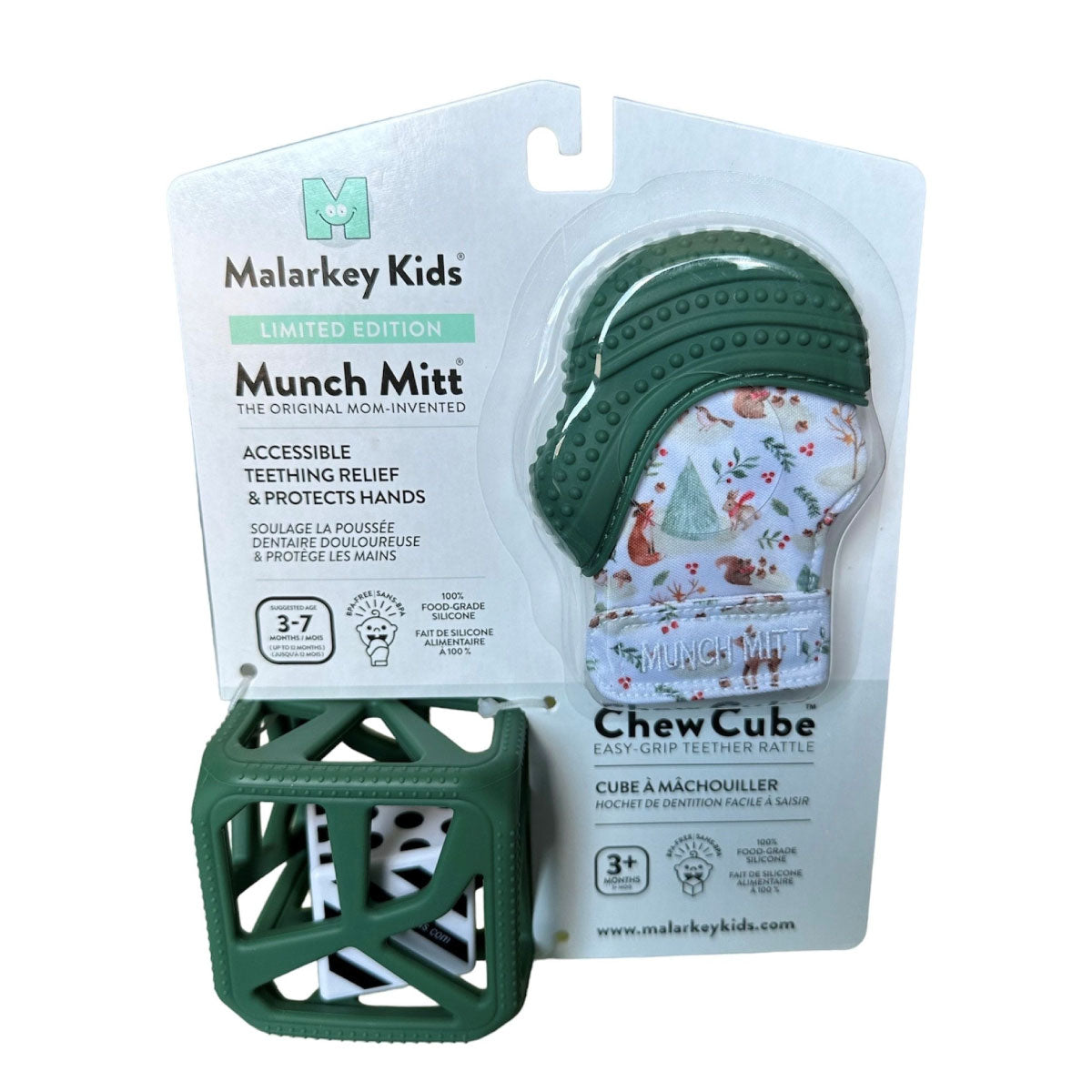 Munch Mitt Chew Cube Holiday Gift Set - Green