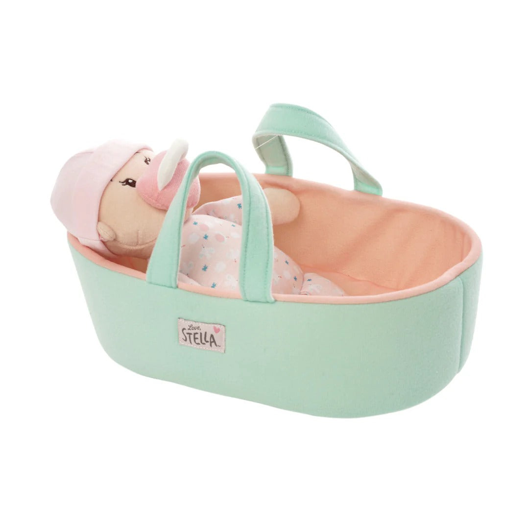 Love, Stella My First Doll Peach & Bassinet