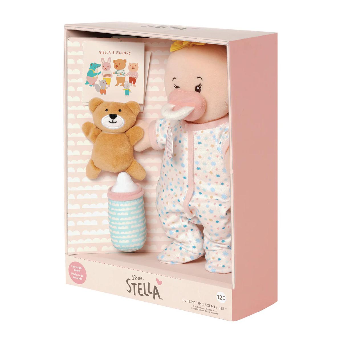 Love, Stella Sleepy Time Set Peach Doll with Blonde Tuft