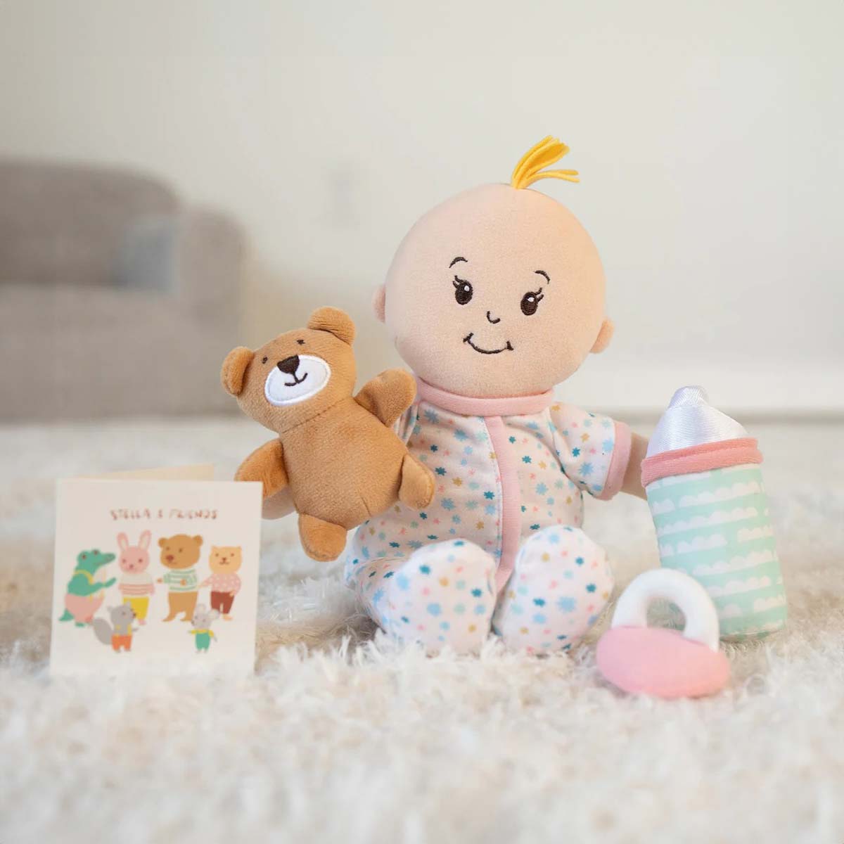 Love, Stella Sleepy Time Set Peach Doll with Blonde Tuft
