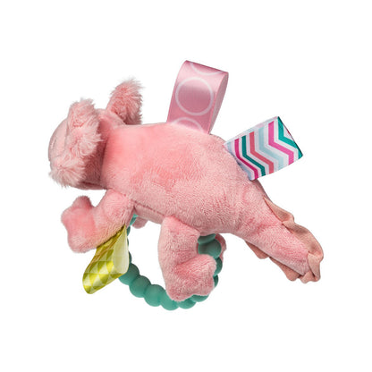 Taggies Axolotl Teether Rattle - Lizzy Pink