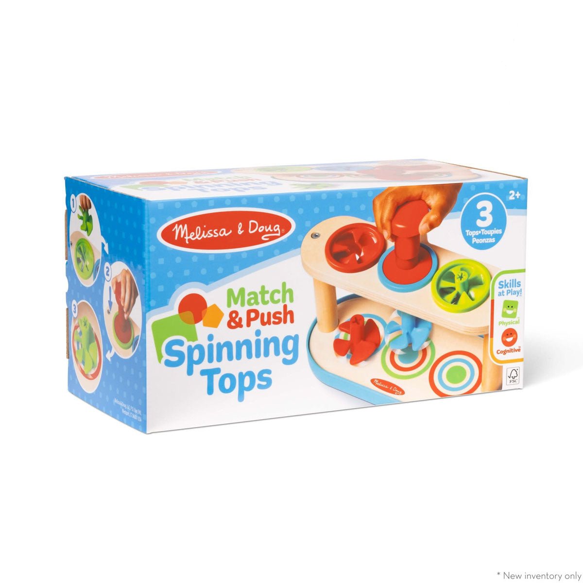 Match & Push Spinning Tops toy by Melissa and Doug.