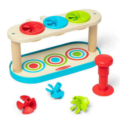 Match & Push Spinning Tops toy by Melissa and Doug.