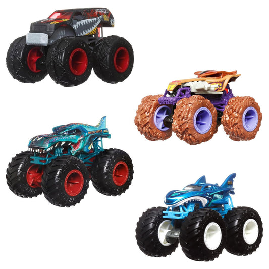 Hot Wheels Monster Trucks 2024 Fang Frenzy 4 pack