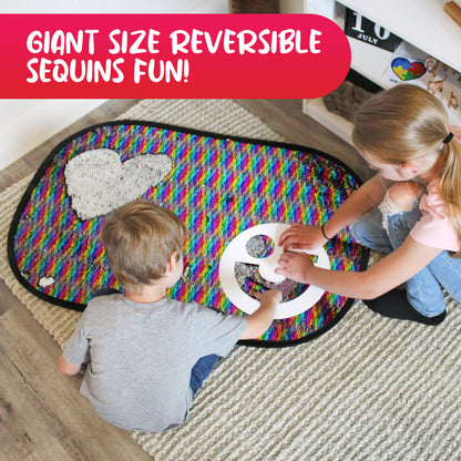 Meavia Giant Reversible Rainbow Sequins Mat