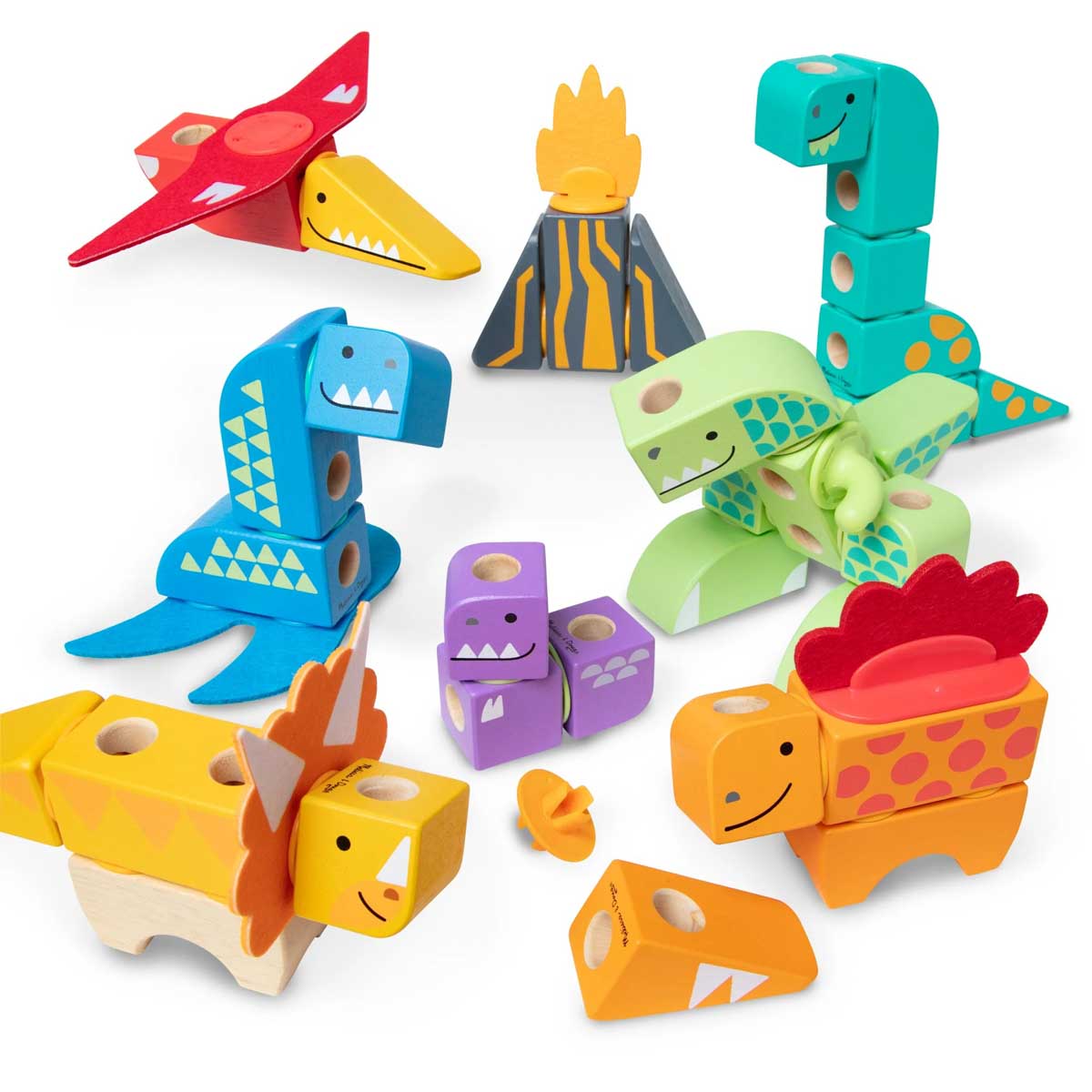 Melissa & Doug Blockables Dinosaur Play Set