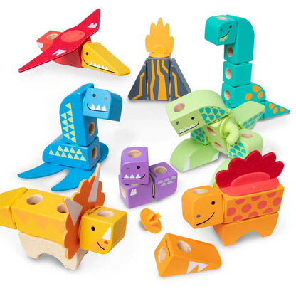 Melissa & Doug Blockables Dinosaur Play Set