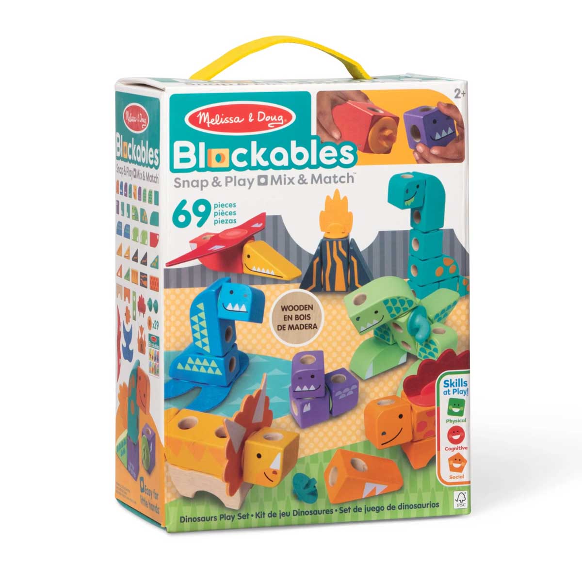 Melissa & Doug Blockables Dinosaur Play Set
