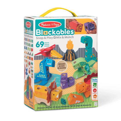 Melissa & Doug Blockables Dinosaur Play Set