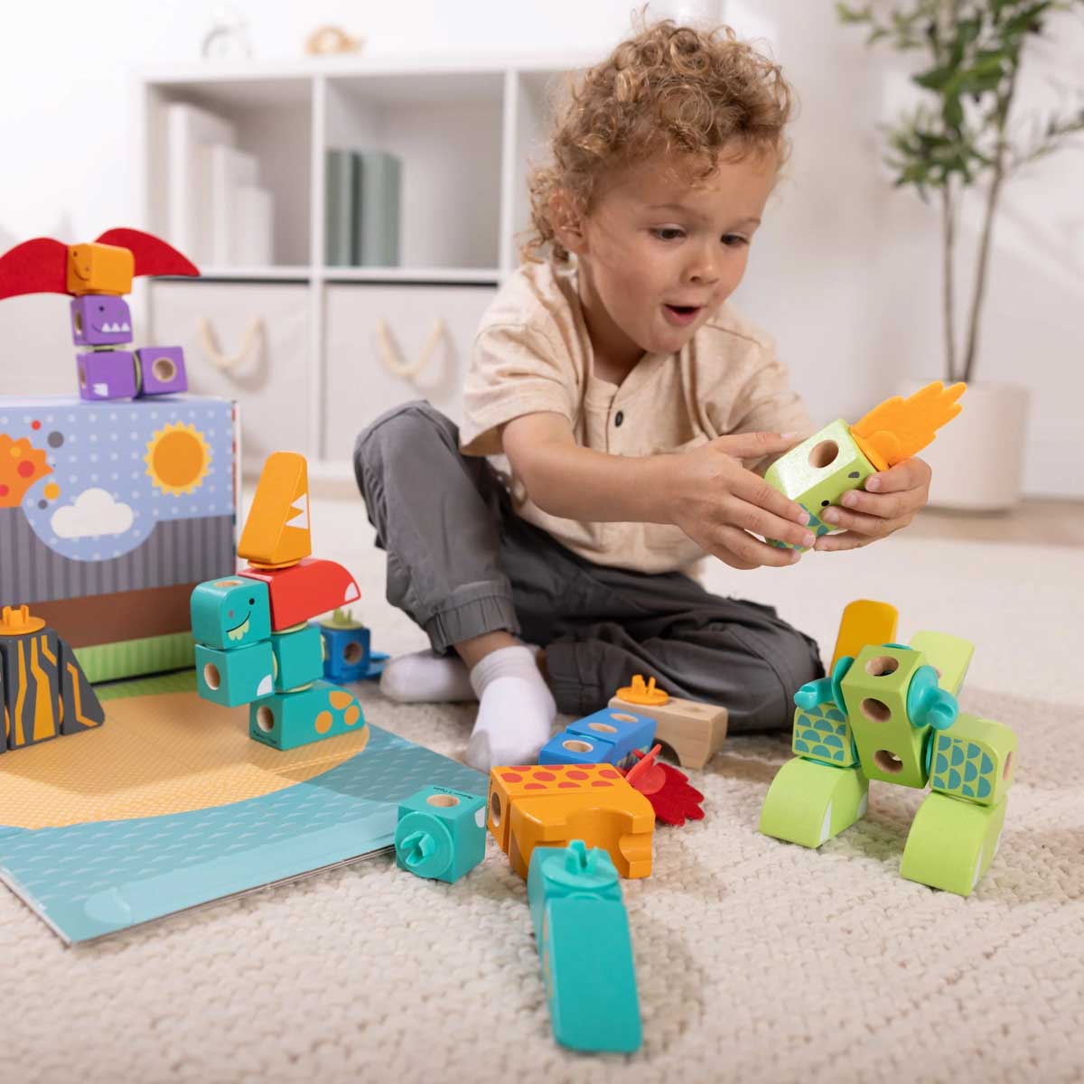 Melissa & Doug Blockables Dinosaur Play Set